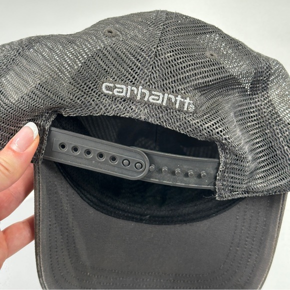 Carhartt Workwear Trucker Hat Gray Mesh Snapback - Picture 6 of 8